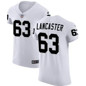 Nike Tyler Lancaster Men's Elite Las Vegas Raiders White Vapor Untouchable Jersey