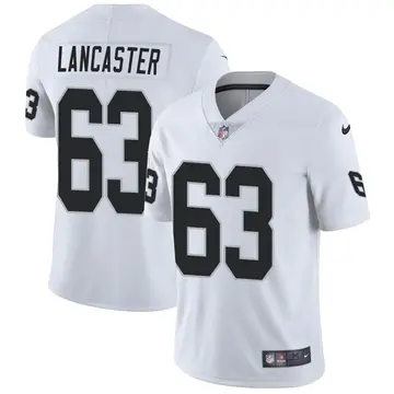 Nike Tyler Lancaster Men's Limited Las Vegas Raiders White Vapor Untouchable Jersey