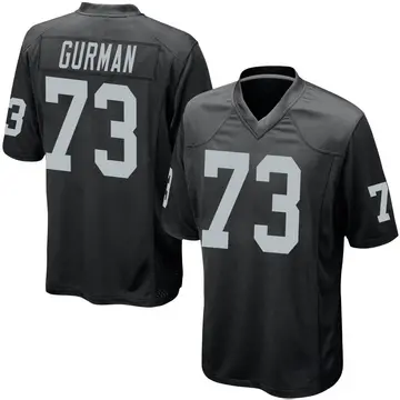 Nike Vitaliy Gurman Men's Game Las Vegas Raiders Black Team Color Jersey
