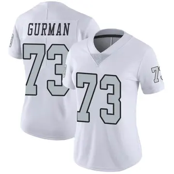 Nike Vitaliy Gurman Women's Limited Las Vegas Raiders White Color Rush Jersey