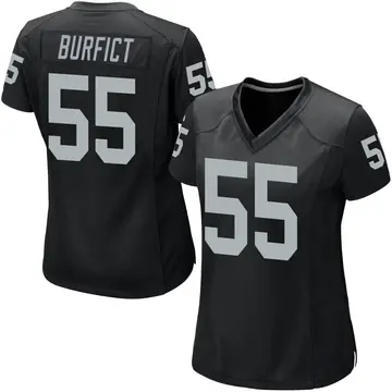 Nike Vontaze Burfict Women's Game Las Vegas Raiders Black Team Color Jersey