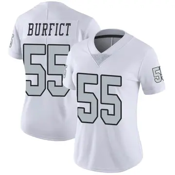 Nike Vontaze Burfict Women's Limited Las Vegas Raiders White Color Rush Jersey