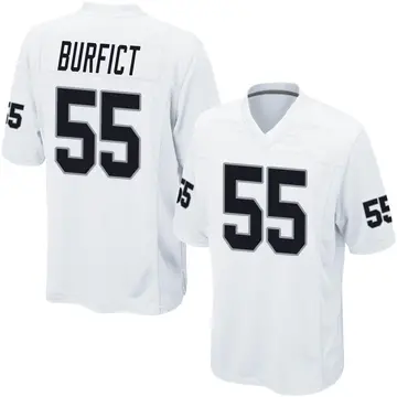 Nike Vontaze Burfict Youth Game Las Vegas Raiders White Jersey