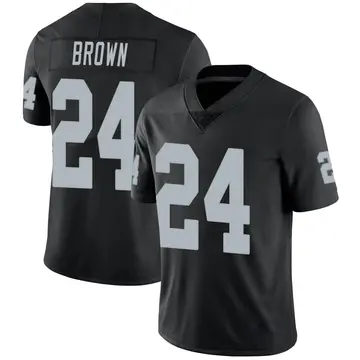 Nike Willie Brown Youth Limited Las Vegas Raiders Black Team Color Vapor Untouchable Jersey