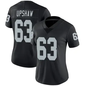 Nike Wilson Gene Upshaw Women's Limited Las Vegas Raiders Black Team Color Vapor Untouchable Jersey