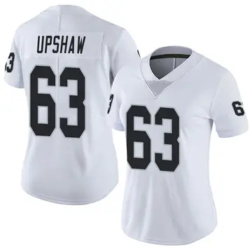 Nike Wilson Gene Upshaw Women's Limited Las Vegas Raiders White Vapor Untouchable Jersey