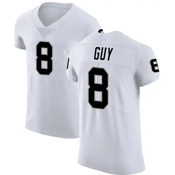Nike Wilson Ray Guy Men's Elite Las Vegas Raiders White Vapor Untouchable Jersey