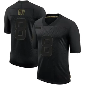 Nike Wilson Ray Guy Men's Limited Las Vegas Raiders Black 2020 Salute To Service Jersey