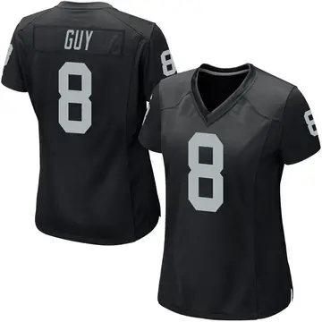 Nike Wilson Ray Guy Women's Game Las Vegas Raiders Black Team Color Jersey