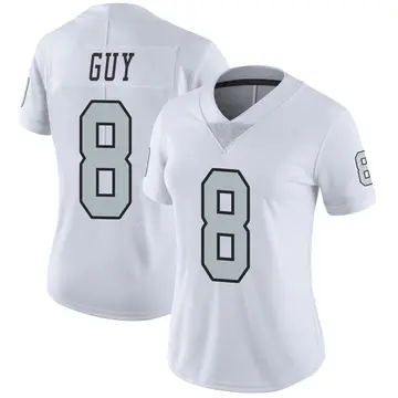 Nike Wilson Ray Guy Women's Limited Las Vegas Raiders White Color Rush Jersey