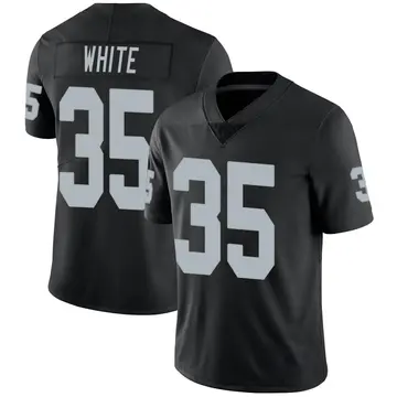 Nike Zamir White Men's Limited Las Vegas Raiders Black Team Color Vapor Untouchable Jersey