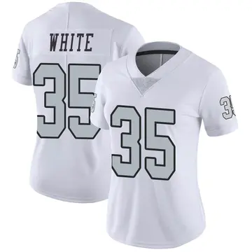 Nike Zamir White Women's Limited Las Vegas Raiders White Color Rush Jersey