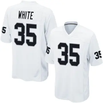 Nike Zamir White Youth Game Las Vegas Raiders White Jersey