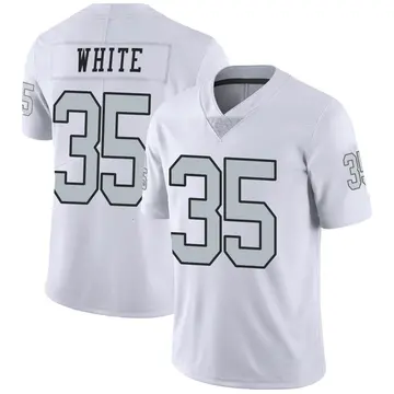 Nike Zamir White Youth Limited Las Vegas Raiders White Color Rush Jersey